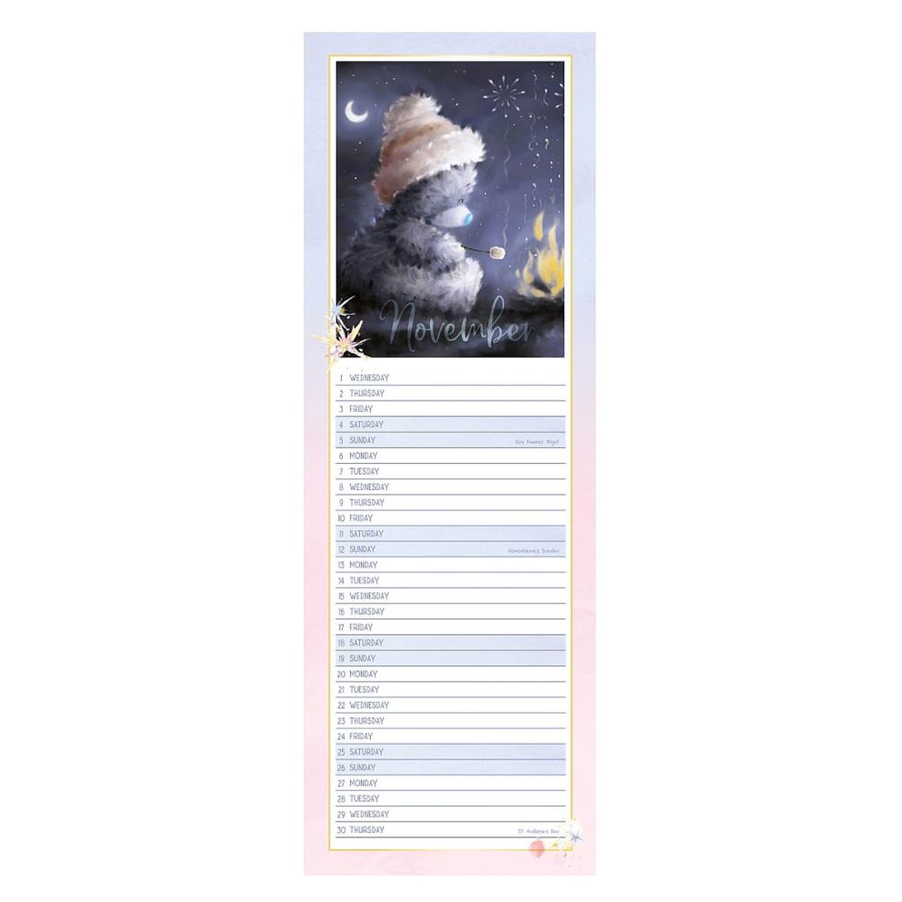 2023 Me to You Bear Slim Calendar Extra Image 1
